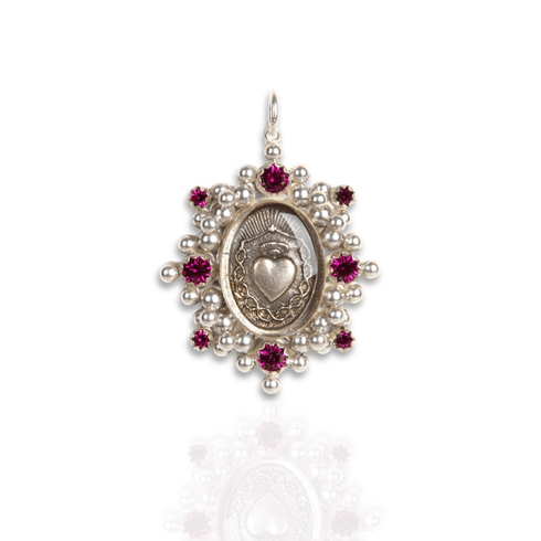 Heart Of Hope Charm - Silver