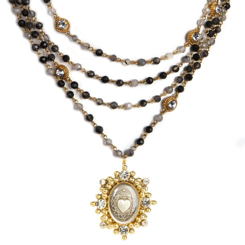 Magdalena - 6mm Semi-Precious Rutilated Quartz All Medallions