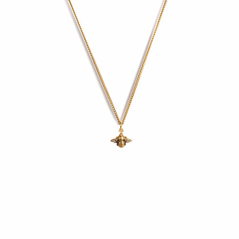 Baby Bee Charm Necklace