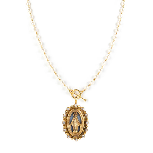 Delfina Pearl Cream All Medallions - Gold