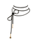 Leather Lariat Black - Gold