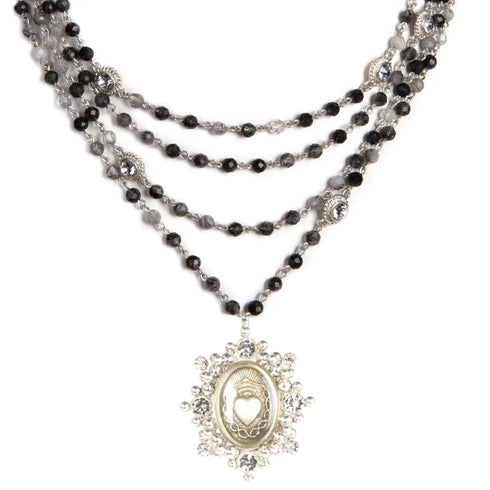 Magdalena - 6mm Semi-Precious Rutilated Quartz All Medallions