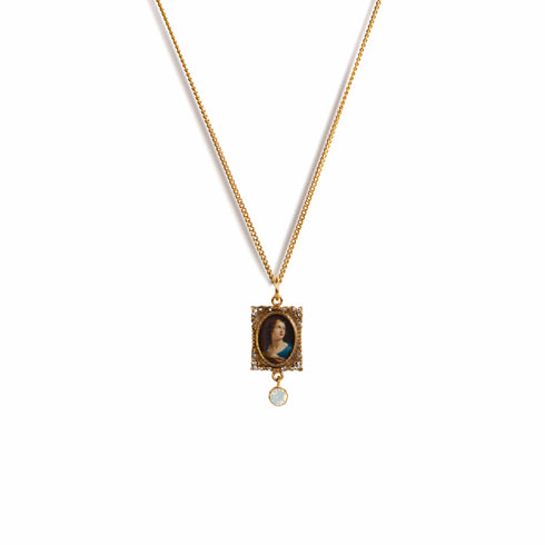 Retablo St Agatha Charm Necklace