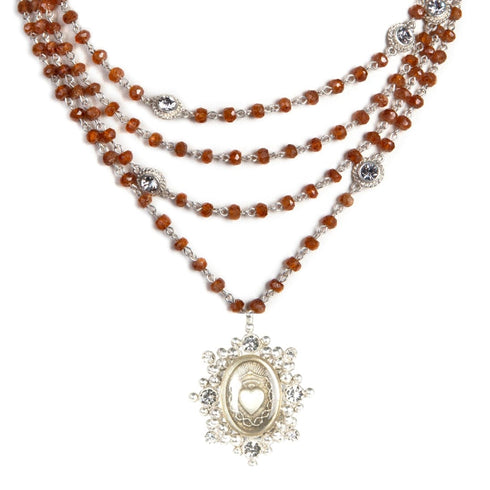 Magdalena - 6mm Semi-Precious Bati Hessonite All Medallions