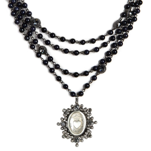 Magdalena - 6mm Semi-Precious Blue Goldstone All Medallions