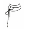 Leather Lariat Black - Silver