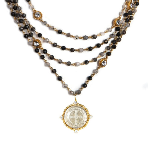 Magdalena - 6mm Semi-Precious Rutilated Quartz All Medallions