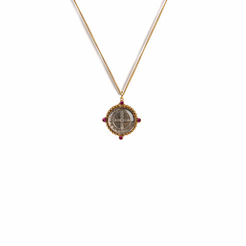 Promise To Protect Charm San Benito Necklace - Gold