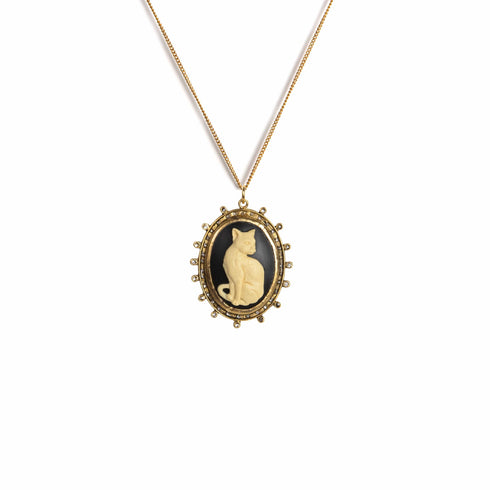 Cats! Charm Necklace - Gold