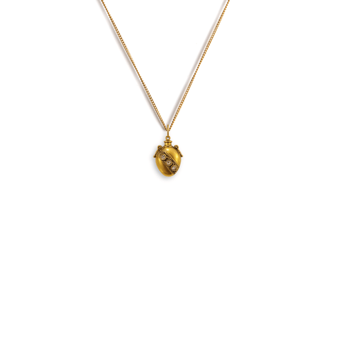 Bourne Again Poison Heart Charm Necklace - Gold