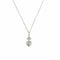Sacred Heart sVa Mini Charm Necklace - Silver
