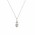 Sacred Heart sVa Mini Charm Necklace - Silver