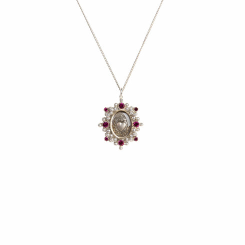 Heart Of Hope Charm Necklace - Silver
