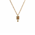 Retablo Frida Charm Necklace - Gold