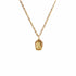 Love My Guadalupe Rose Charm Necklace - Gold