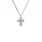 Bourne Again Rebel Cross Charm Necklace - Silver