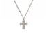 Bourne Again Rebel Cross Charm Necklace - Silver
