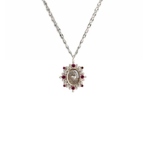 Heart Of Hope Charm Necklace - Silver