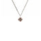 Little Pink Blessing Charm Necklace - Silver
