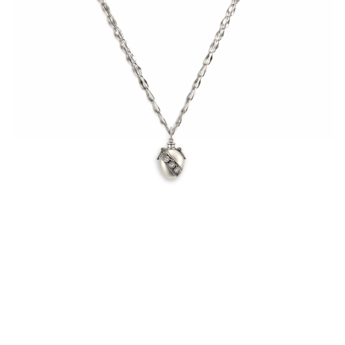 Bourne Again Poison Heart Charm Necklace - Silver