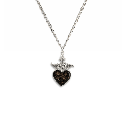 Daisy in Love Charm Necklace - Silver