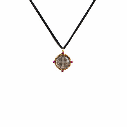 Promise To Protect Charm San Benito Necklace - Gold