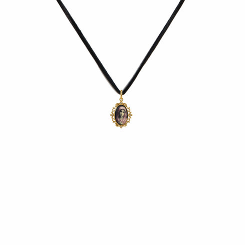 Pretty In Prayer Charm Necklace - Gold