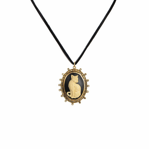 Cats! Charm Necklace - Gold