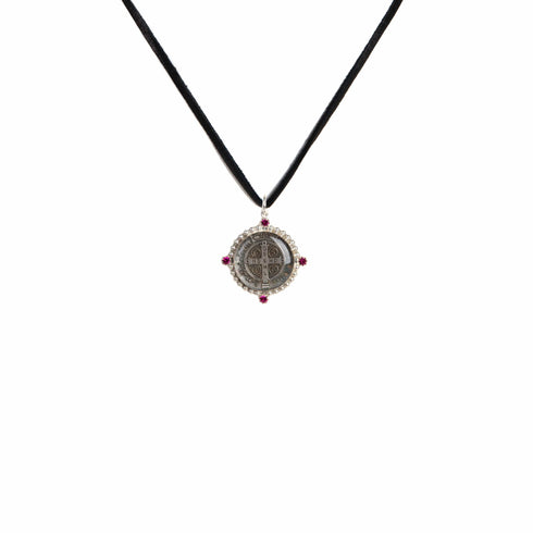 Promise To Protect Charm San Benito Necklace - Silver