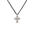 Bourne Again Rebel Cross Charm Necklace - Silver