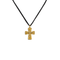 Bourne Again Rebel Cross Charm Necklace - Gold