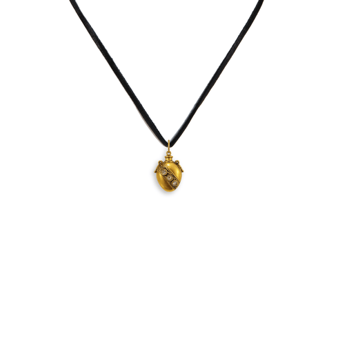 Bourne Again Poison Heart Charm Necklace - Gold