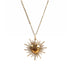 Sacred Flame Charm Necklace - Gold - VSA Designs