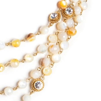 Magdalena - 6mm Semi-Precious Oyster Shell Beads