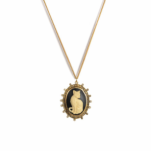 Cats! Charm Necklace - Gold