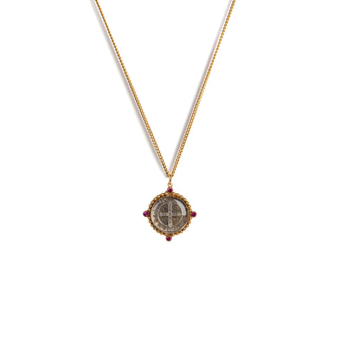 Promise To Protect Charm San Benito Necklace - Gold