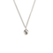 Bourne Again Poison Heart Charm Necklace - Silver