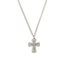 Bourne Again Rebel Cross Charm Necklace - Silver