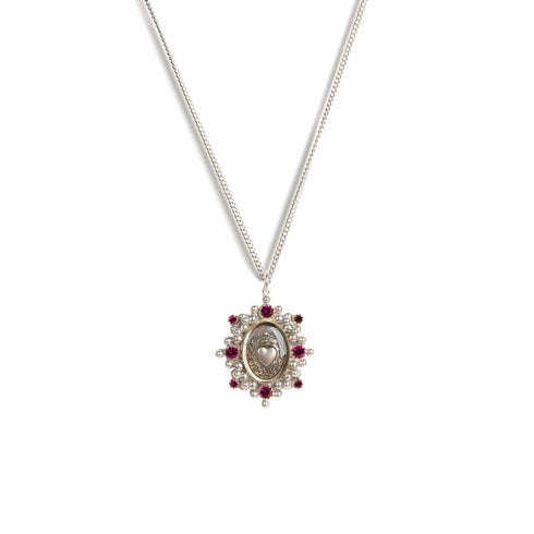 Heart Of Hope Charm Necklace - Silver