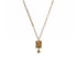Retablo Frida Charm Necklace - Gold