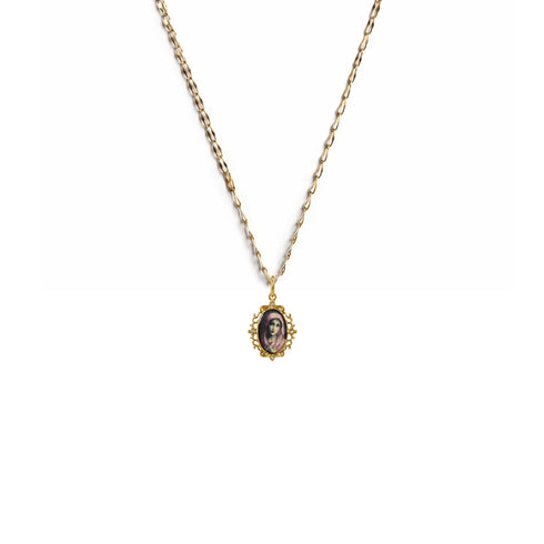 Pretty In Prayer Charm Necklace - Gold