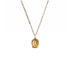 Love My Guadalupe Rose Charm Necklace - Gold