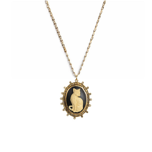 Cats! Charm Necklace - Gold