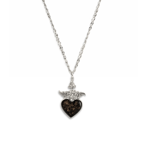 Daisy in Love Charm Necklace - Silver