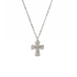 Bourne Again Rebel Cross Charm Necklace - Silver