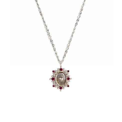 Heart Of Hope Charm Necklace - Silver
