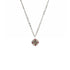 Little Pink Blessing Charm Necklace - Silver