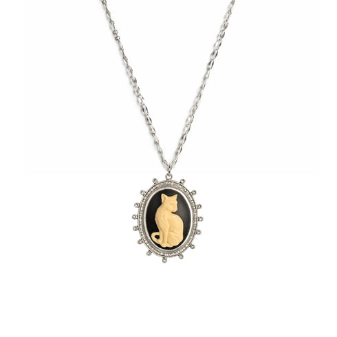 Cats! Charm Necklace - Silver