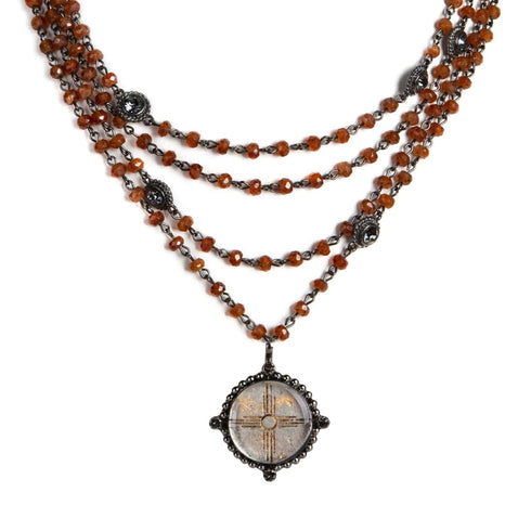 Magdalena - 6mm Semi-Precious Bati Hessonite All Medallions