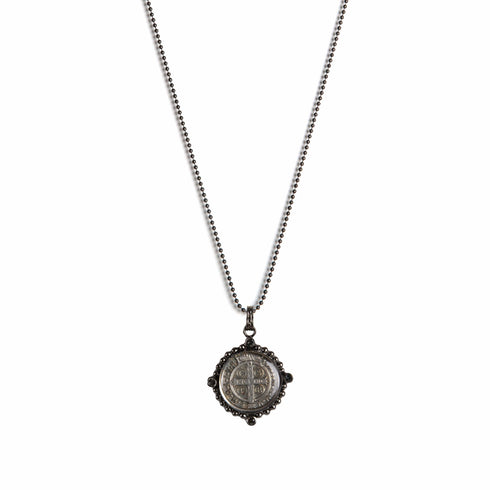 Bespoke San Benito Charm Necklace Gunmetal